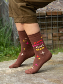 Crew Socks Here Comes Cool Mom