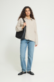 Ichi - Tamanna Shirt ecru/coffee