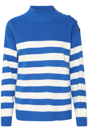 Ichi - Boston Longsleeve Stripes Turkish Sea 