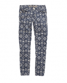 Skinny met aztec print
