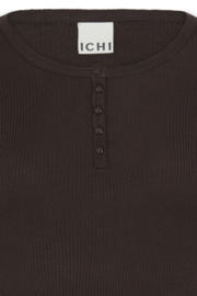 Ichi - Luls O-Neck Rib Sweater Chocolate