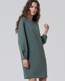 Surkana - Batwing Sleeve Dress steel blue