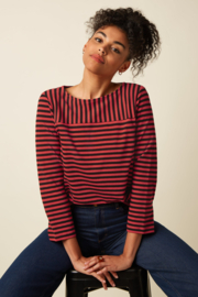 King Louie - Boatneck Yoke Top Chopito Stripe