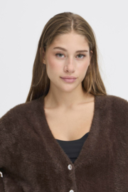 Ichi - Brula Cardigan coffee