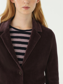 Nice Things - Elastic Cord blazer aubergine