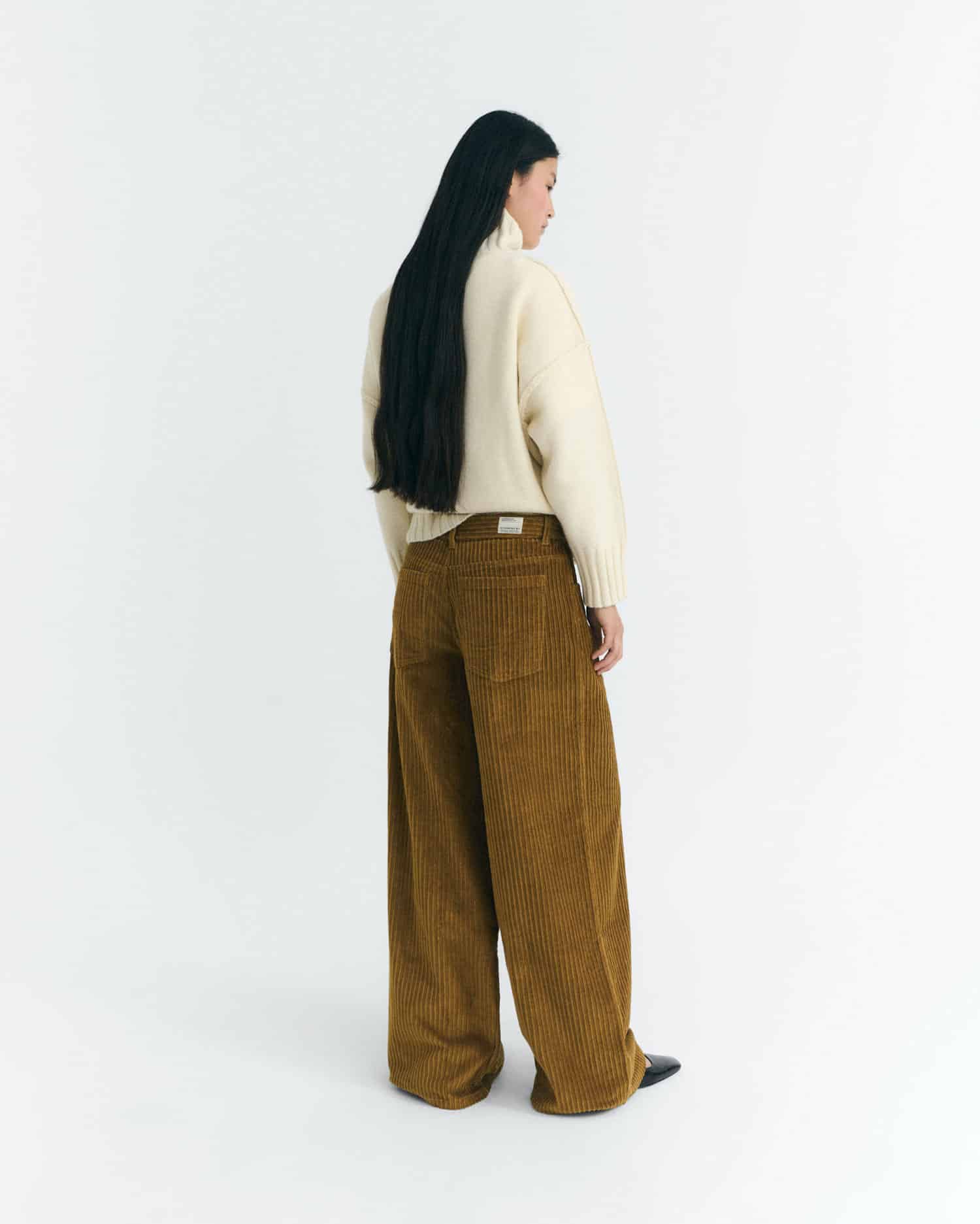 Thinking Mu - Hedda Pants Corduroy light oak
