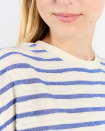 Wemoto - Chloe Summer Knit Top Blue Stripe
