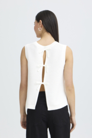 Ichi - Dotties Waistcoat White