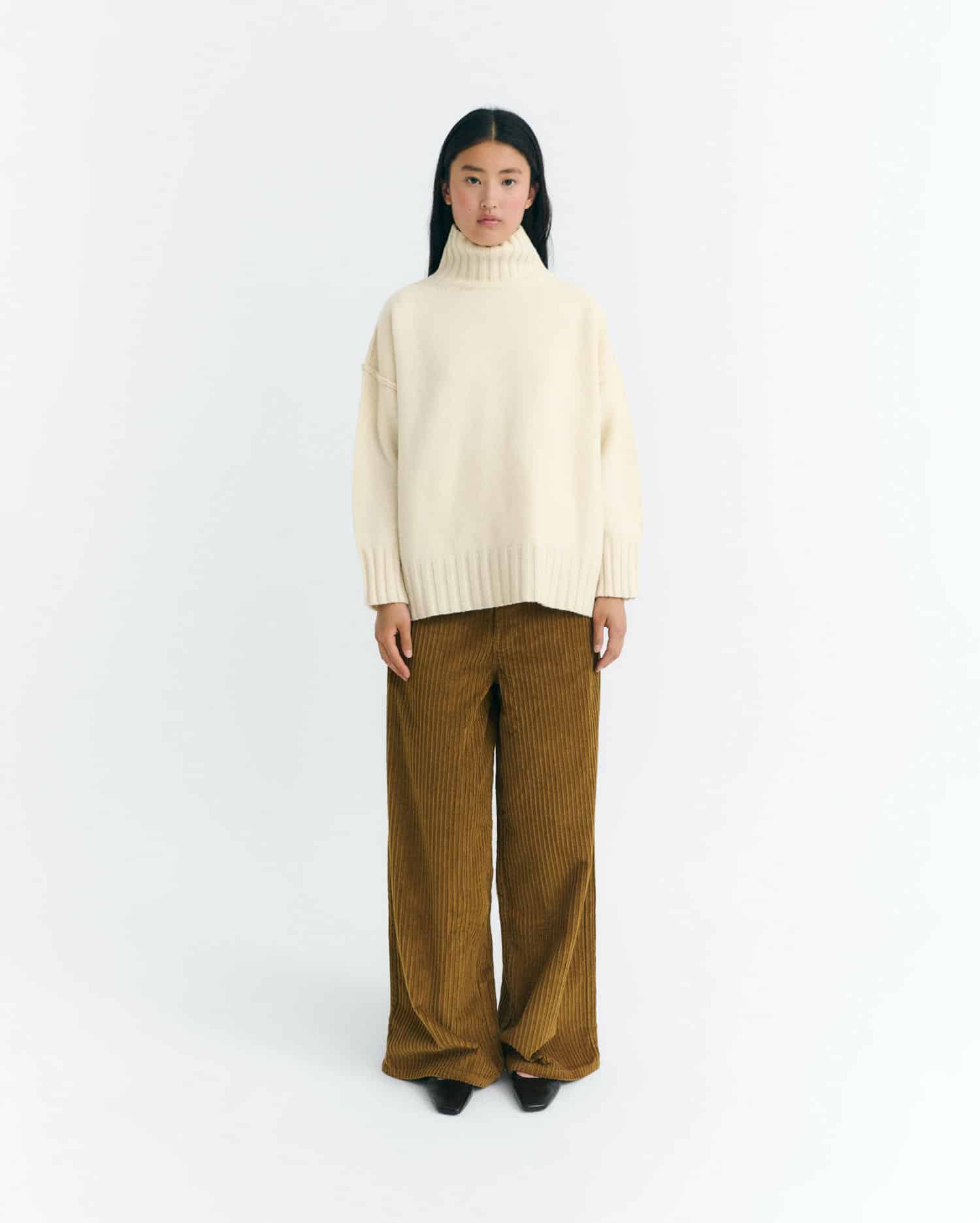 Thinking Mu - Hedda Pants Corduroy light oak