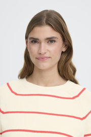 Ichi - Boston Midsleeve Birch Striped Red