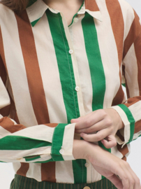 Nice Things - Multistripe Print Shirt