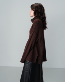 Grace & Mila - Navajo Rollneck Sweater Chocolat