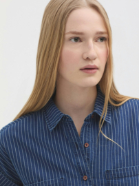 Nice Things - Striped Denim Shirt