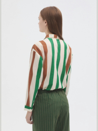 Nice Things - Multistripe Print Shirt