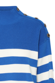 Ichi - Boston Longsleeve Stripes Turkish Sea 