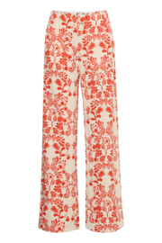 Ichi - Kate Wide Pants Fiesta Flower