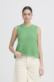 Ichi - Dotties Waistcoat Green