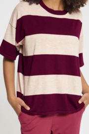 Ichi - Luls Loose Top Wide Stripe
