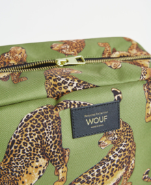 Wouf - Olive Leopard Large Toiletry Bag