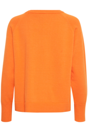 Ichi - Boston Sweater  Persimmon Orange