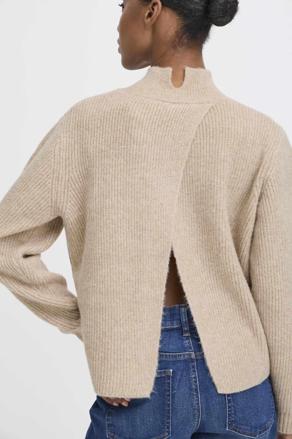Ichi - Ducie Sweater Oatmeal