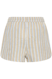 Ichi - Foxa Shorts Striped placid blue