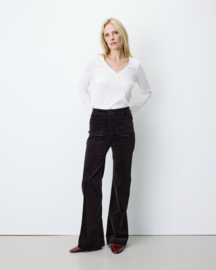 Grace & Mila - Alban Corduroy Trousers aubergine