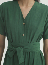 Nice Things -  Wrap Dress Shiny Green