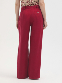 Nice Things - Tencel Fluid Pants raspberry red