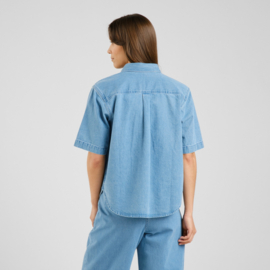 Dedicated - Shirt Stensvik Denim light blue