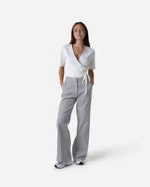 another Label - Moore Striped Pants white navy stripe