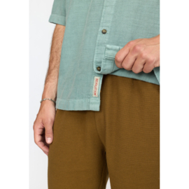 Revolution - Oversized short-sleeved shirt dustgreen