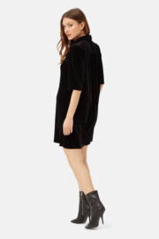 Traffic People - Peep Dress Black Velvet