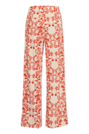 Ichi - Kate Wide Pants Fiesta Flower