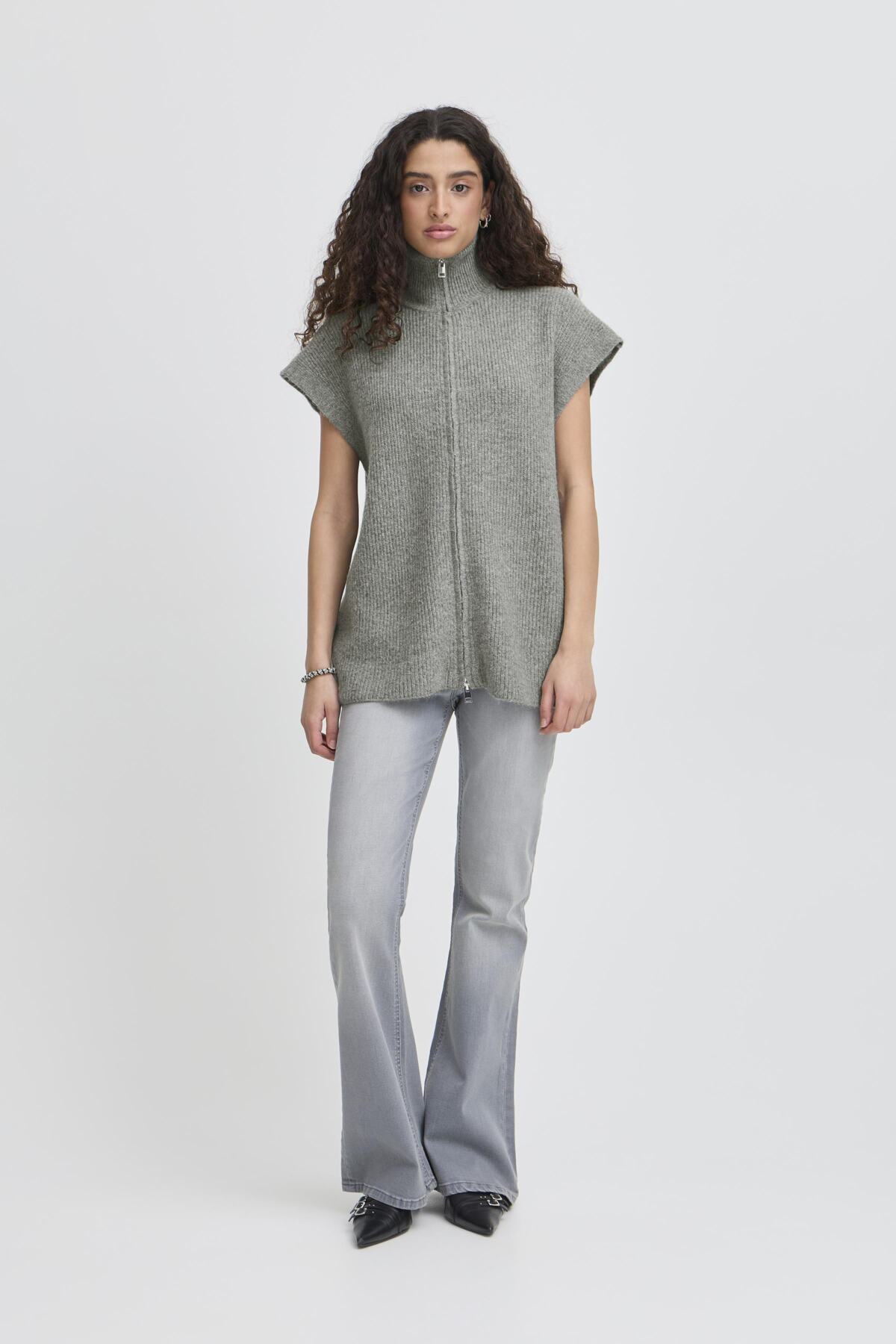Ichi - Ducie Waistcoat grey