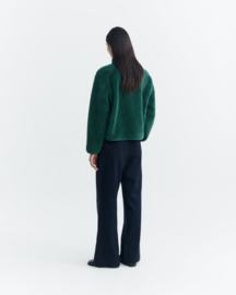 Thinking Mu - Kourtney Fleece Jacket Dark Green
