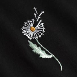 Dedicated - T-Shirt Visby Dandelion EMB black