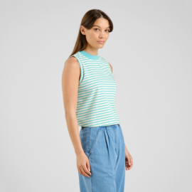 Dedicated - Top Namsos Stripes Pool Blue