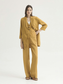 Nice Things - Pinstripe Yellow Trousers