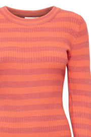 Ichi - Mafa Longsleeve Striped Mineral Red