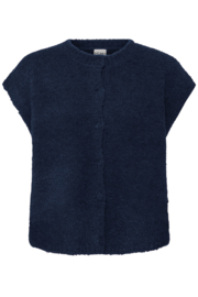 Ichi - Sarisa Waistcoat Maritime Blue
