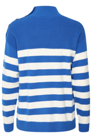 Ichi - Boston Longsleeve Stripes Turkish Sea 