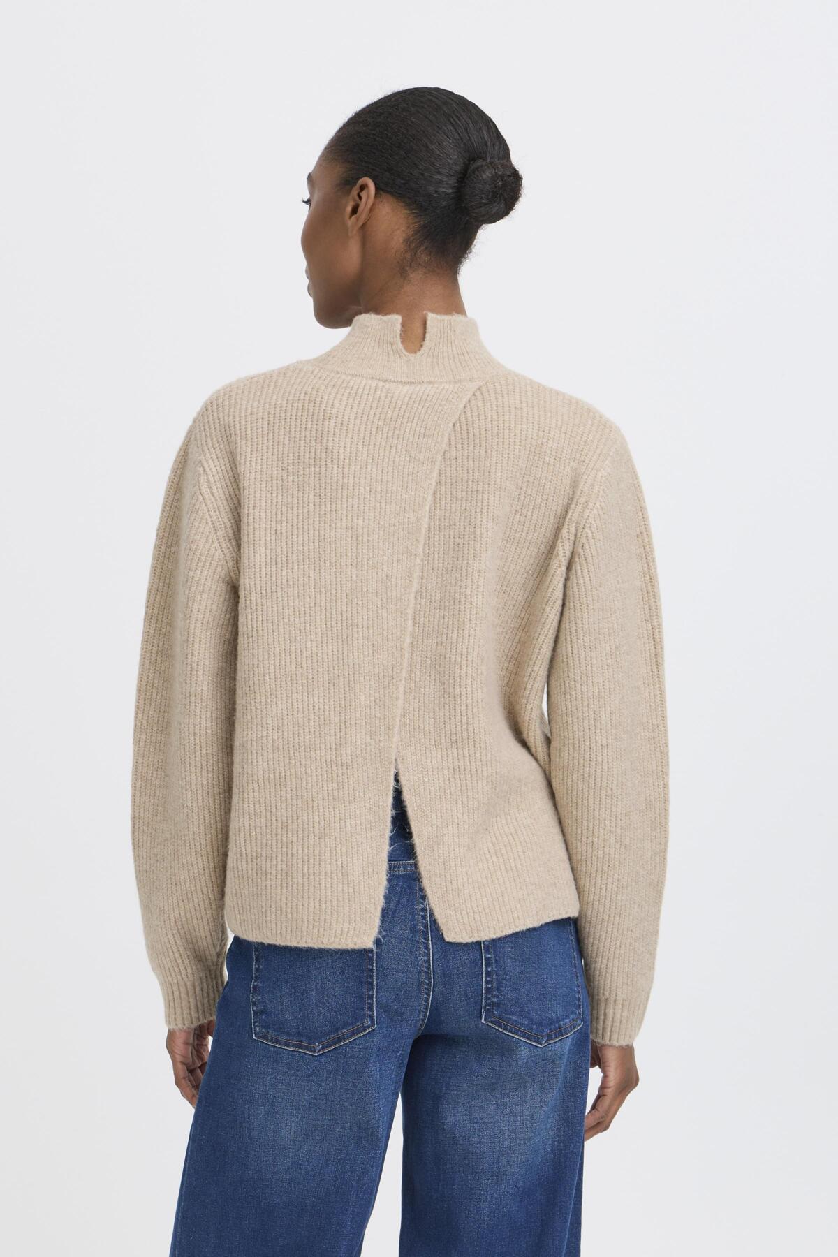 Ichi - Ducie Sweater Oatmeal