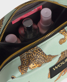 Wouf - Emerald Leopard Toiletry Bag