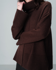 Grace & Mila - Navajo Rollneck Sweater Chocolat