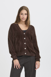 Ichi - Brula Cardigan coffee
