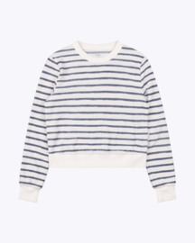Wemoto - Fina Summer Knit Sweater navy stripe