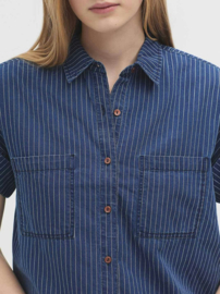 Nice Things - Striped Denim Shirt
