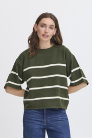 Ichi - Dasila Knit Top Rifle Green