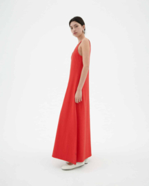 Thinking Mu - Sade Dress Fiery Red